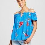 Xhilaration [ new ] Y-Neck Cold Shoulder Top Photo 0