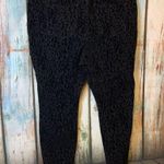 Rachel Roy Rachel  Black Flocked Animal Print Jeggings Size 20W Photo 2