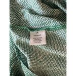 Grand & Greene Green White High Low Rayon Blouse 1X Photo 3