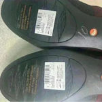 Clarks  Burgundy Suede Low Heel Loafers Photo 6