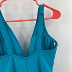 Robin Piccone Ava Swimsuit Size 8 NEW One Piece Blue Knot Plunge Turquoise NWOT Photo 11