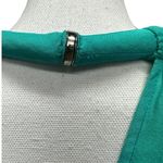 Greylin Anthropologie 100% Silk Turquoise Ombré Halter Draped Hem Size S Photo 3