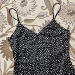 Forever 21 F21  Slip Dress Black White Polkadot Maxi M Medium New Photo 2