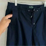 Ralph Lauren Lauren Active ‎ Crop Cargo Activewear Pant Women’s Size 6 Navy Blue Photo 3
