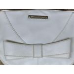 Nine West Coquette Mini Small Crossbody White with Front Bow Adjustable Straps Photo 3