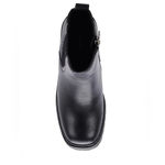 Aqua College Black Chunky Heel Ankle Boots Size 9.5 Photo 3