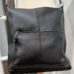 The Sak  Black Pebbled Leather Crossbody Bag With Adjustable Strap Photo 2