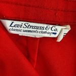 Levi's Levi Strauss & Co. Vintage 80s Red Straight Leg High Rise Dress Pants Size 12 Photo 5