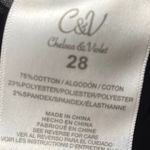 Chelsea & Violet Black Ombré Cropped Raw Hem Jeans Photo 11