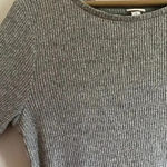 A New Day Gray Ribbed Sweater Dress Photo 8