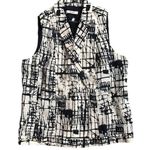 J Brand ANTHROPOLOGIE graffiti print vest size 6 Photo 0