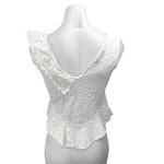 ZARA Women's White Ruffle Sleeveless V-neck Peplum Crop Blouse Tank Top Size XS Photo 1