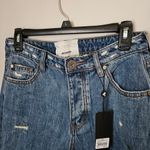 One Teaspoon Jeans Messed Up Saints Boyfriend Johnny Blue Denim Distressed Photo 2