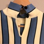 EVA FRANCO | Anthro Mock Neck Mini Dress‎ Blue Size XL Photo 6