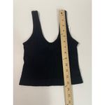 Out From Under  Urban Outfitters Black Ribbed Cropped Tank Top, Small NWT Photo 4
