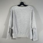 Sweet Romeo Womens Size L Crop Sweater Top Gray Long Dolman Sleeve Round Neck Photo 1