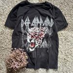 Def Leppard  xs faded black t shirt band T Photo 5