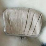 STILA Pleated Shiny Linen Glam Clutch Purse Gold Photo 0