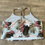 Old Navy 4/$25  Light Support PowerSoft Longline Sport Bra Tropical Print Sz 3X Photo 5