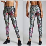 Terez  Tall Band Multi Color Camo Capri Leggings Photo 1