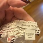 Boston Proper  Off White Tiered Crotchet Blouse XS/S  Photo 2