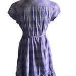 Converse Adorable purple plaid wrap dress, short sleeves Photo 3