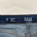 a.n.a . Dark Wash High Rise Flare Jeans 12 Photo 2