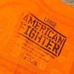 American Fighter  Orange pink short sleeve shirt top T-Shirt Photo 2