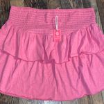 Simply Southern  Vibrant Pink Tiered Mini Skirt Photo 0