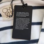 Chaser  Navy and White Stripe Hoodie NWT Size Medium Preppy Nautical Pullover Photo 6