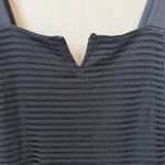 Good American  Sheer Mesh Midi Dress Women's 2 Medium Black Bodycon Party LBD Photo 8