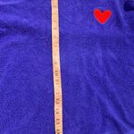 Sundry ‎ Heart Faux Sherpa Sweatshirt Cobalt Size 0/2 Photo 8