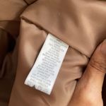 Denim & Co Womens Brown Suede Blazer Jacket Single Button Genuine Leather Large Photo 4