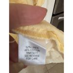 Croft & Barrow  Yellow Linen Blend Roll Tab Pocket Utility Button Up Women Size M Photo 6