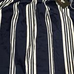 Indulge  Navy and White Striped Casual Dress Photo 4