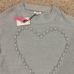 Andree by Unit  Light Blue Heart Sweater Photo 1