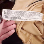 ZARA  Mesh Paneled Bodysuit Tan Orange One Piece Photo 5