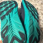 Hoka  Dark Blue and Aqua Running Shoes Photo 3
