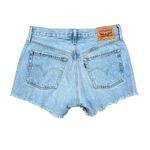 Vintage Levi's 501 light wash distressed jeans. Waist 27 (2" inseam) Photo 1