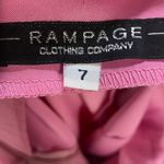 Vintage 90s Rampage Gown One Shoulder Glitter Front Side Slit Maxi Pink Womens 4 Photo 5