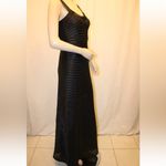 BCBGMAXAZRIA ‎ Black Gown Maxi Structured Satin Gown Size 6 Prom Homecoming Mesh Photo 13