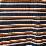 Madewell Striped Navy Orange Pink Henley Dress NWT Size Small Hemp Cotton Blend Photo 7