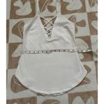 EXPRESS One Eleven White Crisscross Cami Top Small Photo 2