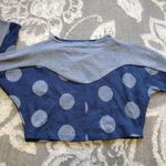 Anthropologie  Postmark polka dot long sleeve cropped sweater Photo 3