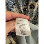 Veronica Beard 14 Riggins Dress Mini Shift Blue Silk Floral V Neck Long Sleeves Photo 5