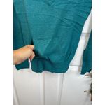 Full Tilt Hooded Top Long Sleeve Size M Teal Green Pullover Casual Deep V-Neck Photo 4