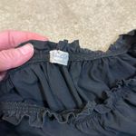 Brandy Melville John Galt Black Off The Shoulder Longsleeve Cotton Viscose Crop Top Women OS Photo 6