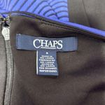 CHAPS royal blue & black ribbed sheath dress size 6 Photo 5