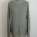 Aerie Mockneck Cotton Sweater Marled Green Size Medium NWT Photo 0