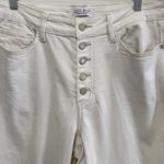 Judy Blue Don't Be Salty High Rise Wide Leg Cropped Jeans Size 14W White Stretch Photo 4